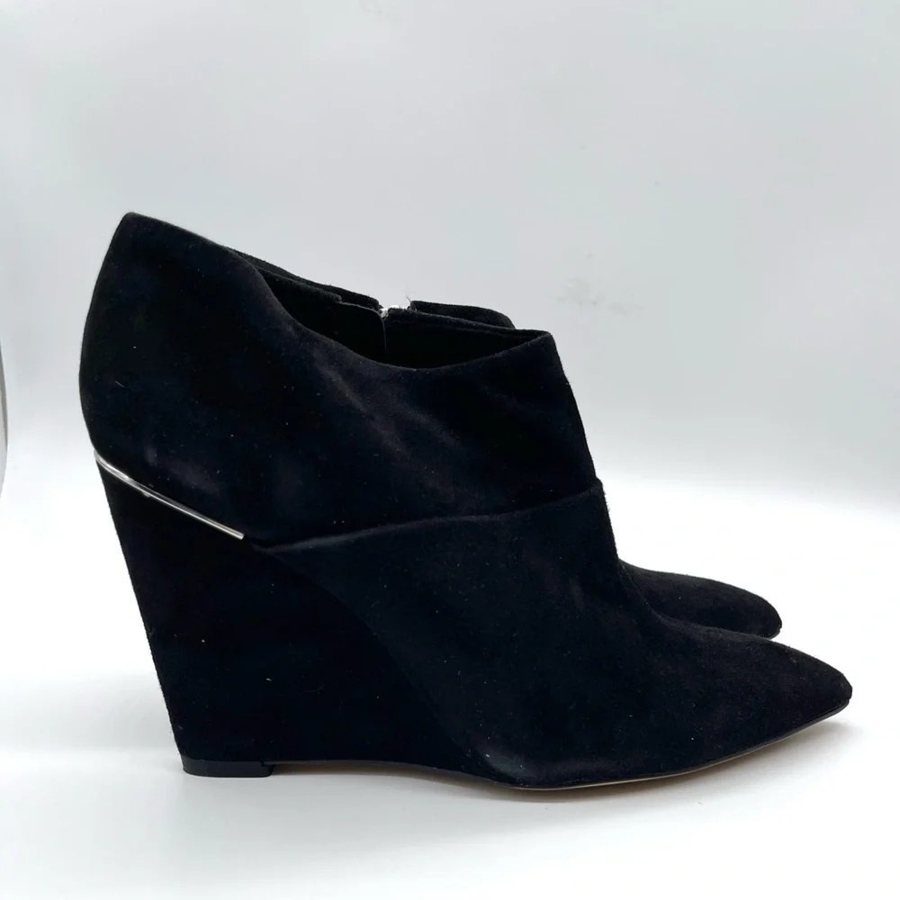 Coach Leather Suede wedge Boots
